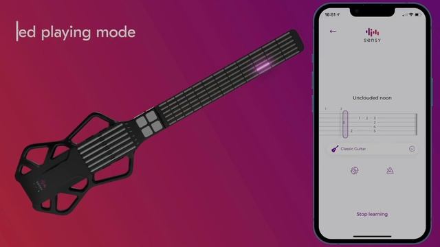 Sensy Guitar: The MIDI Controller with built-in guitar tabs смотреть онлайн