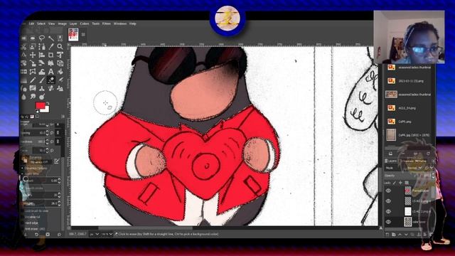 Digital Art on GIMP - Coloring some lineart for a special Animal Crossing-inspired piece - Listenin смотреть онлайн