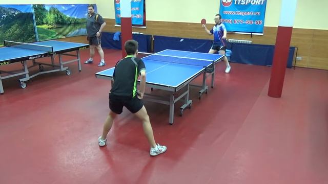 настольный теннис - тактика развода по углам в исполнении Никиты Гусева смотреть онлайн