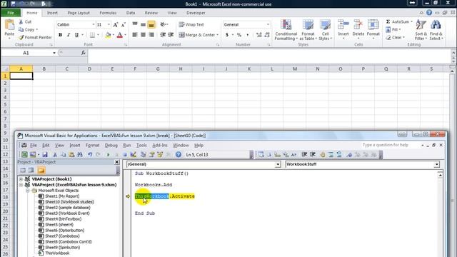 Excel VBA Basics #13 Switching Between Workbooks Dynamically, Create New Workbooks смотреть онлайн