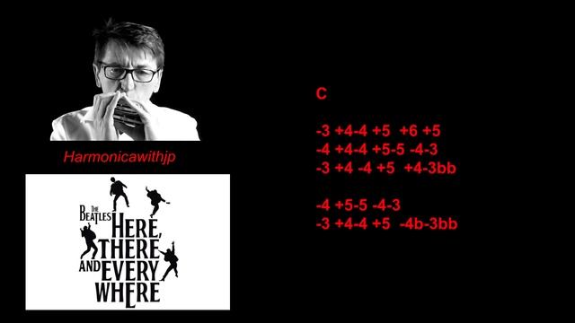Harmonica & tabs "Here There and Everywhere" (The Beatles) смотреть онлайн
