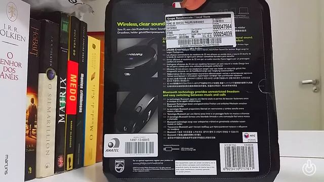 UNBOXING HEADSET PHILIPS SHB4000 BLUETOOTH - PRETO смотреть онлайн