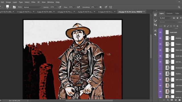 Comics Book photoshop action by RedVokinputs (Tutorial Video) смотреть онлайн