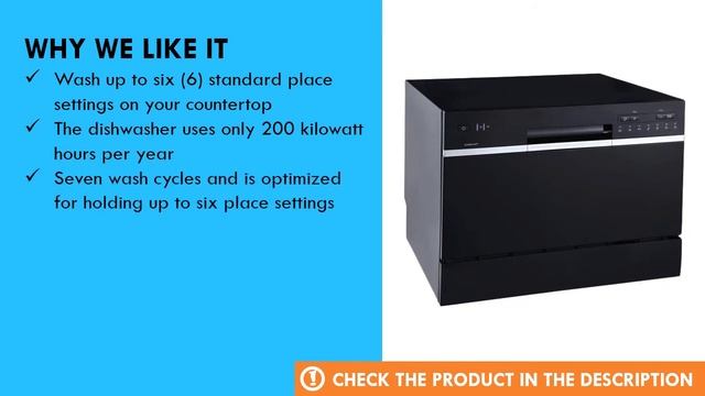 EdgeStar DWP62BL Portable Countertop Dishwasher Review смотреть онлайн