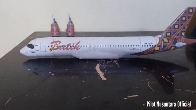 Papercraft Airbus A320 Neo | Batik Air