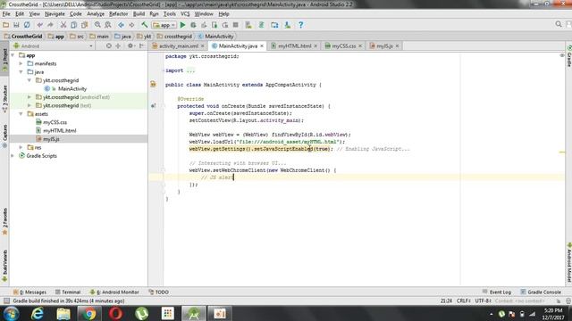 Converting a HTML+CSS+JS Code into an Android App using Android Studio! смотреть онлайн