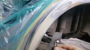 HONDA FIT: РЕМОНТ И ПОКРАСКА ЗАДНЕГО КРЫЛА