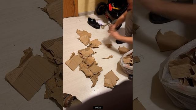 Утилизация картона таймлапс #чистыйгород  #помощник