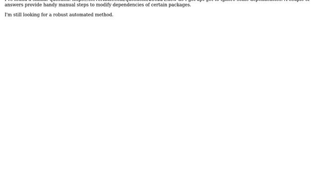 Ignore all dependencies for a specific package with apt-get (3 Solutions!!) смотреть онлайн