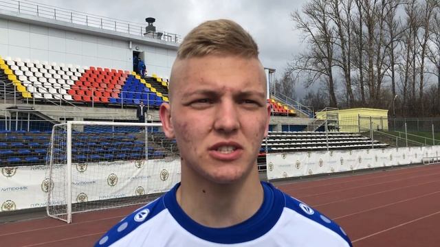 Полузащитник ДВФУ Дмитрий Калугин после матча ДВФУ - КБГУ (1:1) смотреть онлайн