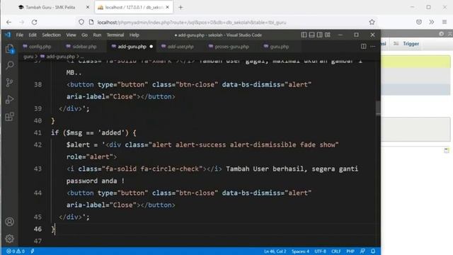Belajar Membuat Aplikasi Web dari Nol dengan PHP MySQL - Eps 15 CRUD Create & Read Data Guru смотреть онлайн