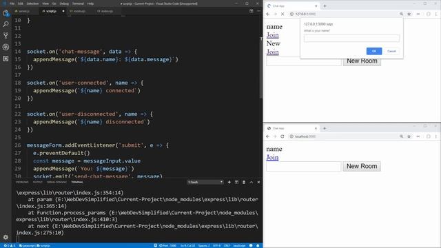 Build Real Time Chat Rooms With Node.js And Socket.io смотреть онлайн