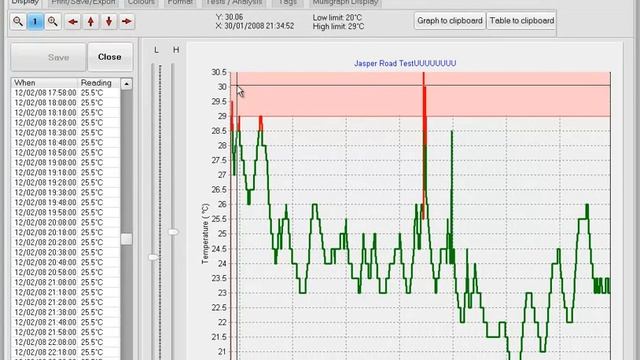 eTemperature Temperature Logger Software - Graphs смотреть онлайн