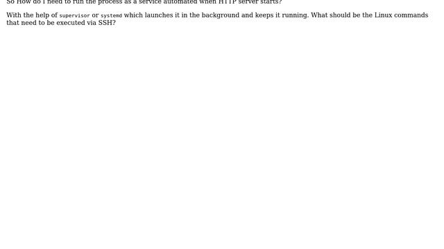 How do I run WebSockets as a service when the web server starts and monitor it to make sure it... смотреть онлайн