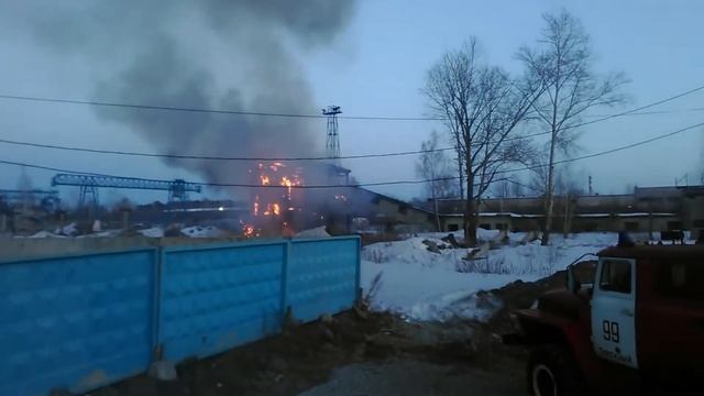 Пожар в г.Заречный смотреть онлайн