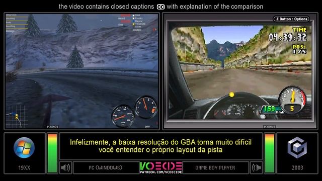 Need for Speed: Porsche Unleashed (PC vs GBA) Side by Side Comparison (Game Boy Player) VCDECIDE смотреть онлайн