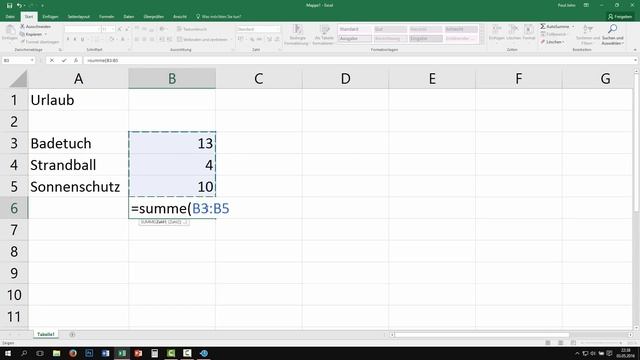 Excel: addieren, subtrahieren, multiplizieren & dividieren - Grundrechenarten [Grundkurs, lernen] смотреть онлайн