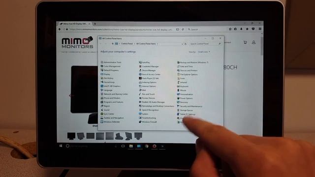 10.1" Vue w/HDMI (UM-1080CH) Setup with Windows 10 смотреть онлайн