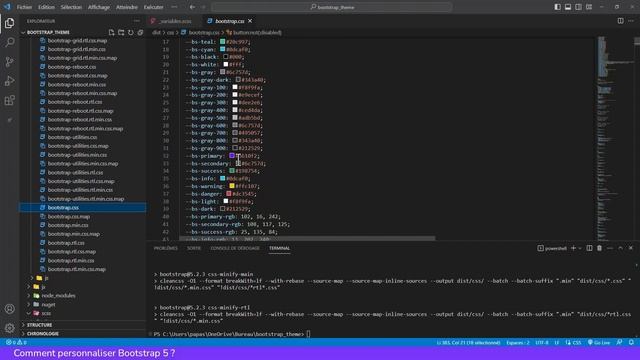 Tutoriel BOOTSTRAP 5 - 23 - Comment personnaliser Bootstrap ? смотреть онлайн