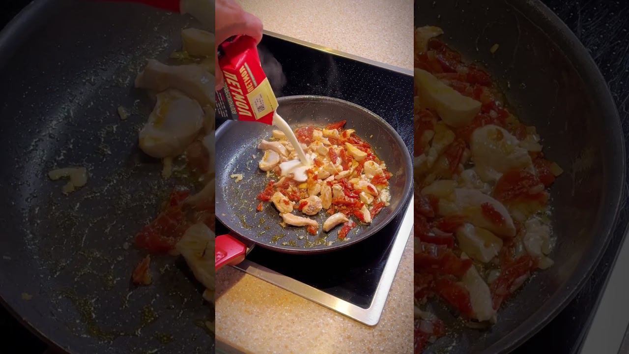 Паста с чоризо и куриным филе смотреть онлайн