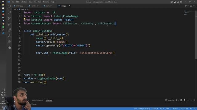 Create an application design on Tkinter | Python Tkinter Full Course part 3 смотреть онлайн