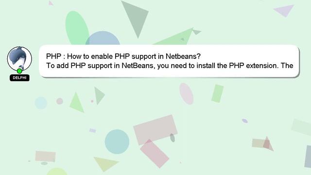 PHP : How to enable PHP support in Netbeans? смотреть онлайн