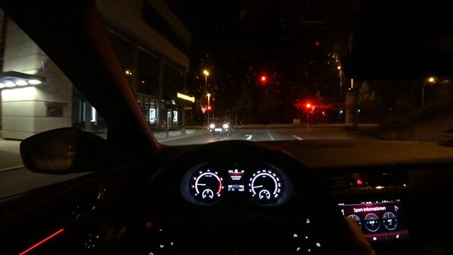 2018 Skoda Octavia RS 245 Combi NIGHT POV DRIVE Onboard (60FPS)
