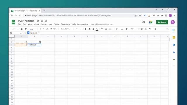 Invert Negative Numbers to Positive in Google Sheets and Excel смотреть онлайн