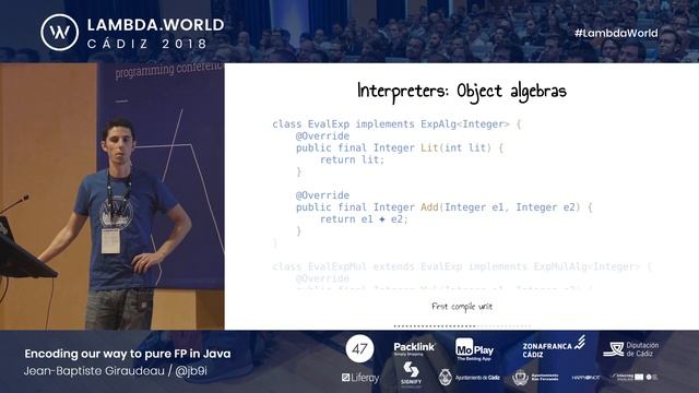 Lambda World 2018 - Encoding our way to pure FP in Java - Jean-Baptiste Giraudeau смотреть онлайн
