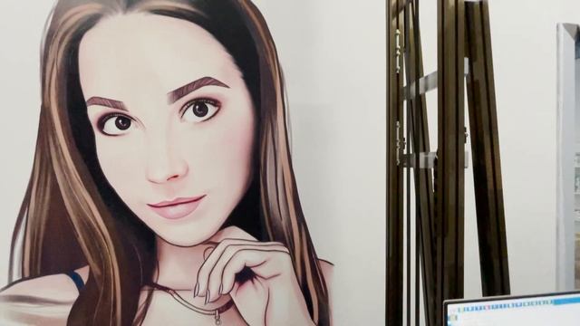 Печать на стене портрета принтером LN Print / print a portrait on the wall with LN Print смотреть онлайн