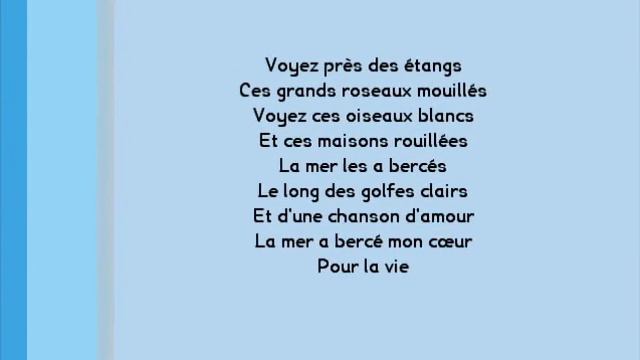 Chanson - La mer (Charles Trénet) смотреть онлайн