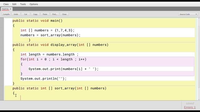 Sorting Arrays in Java смотреть онлайн