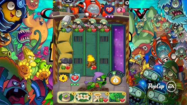 Plants vs Zombies Heroes прохождение часть 34 за растения HD смотреть онлайн