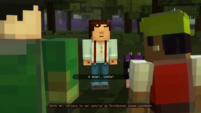 1.Прохождение Minecraft: Story Mode #Игрофильм смотреть онлайн