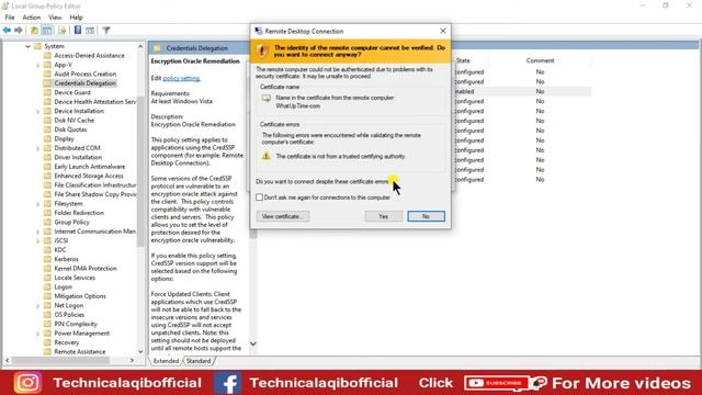 Fix Credssp Encryption Oracle Remediation Error || Remote Desktop Connection смотреть онлайн