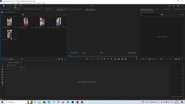 Восстановление проекта Adobe Premiere Pro