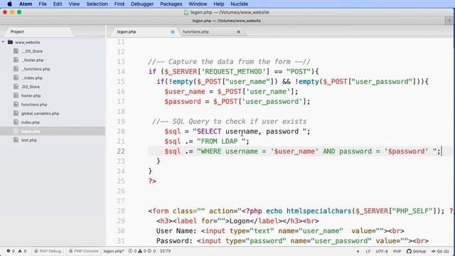 php - Creating a login / logon page connection to a SQL database смотреть онлайн