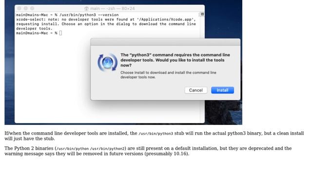 Apple: Is /usr/bin/python3 provided with macOS Catalina? (2 Solutions!!) смотреть онлайн