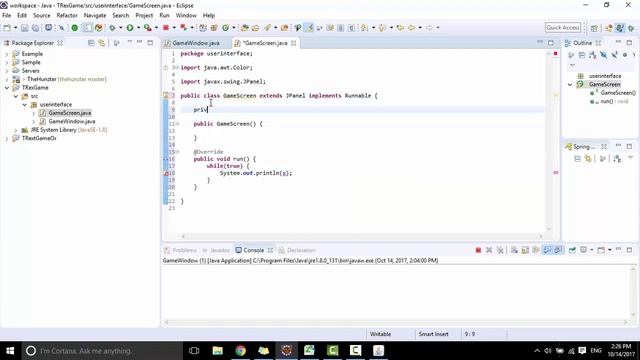 Chrome offline game Java programming tutorial - #2 смотреть онлайн
