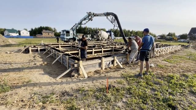 Ленточный фундамент 16х14 под ключ в Ярославле и области - деревня Сопелки смотреть онлайн