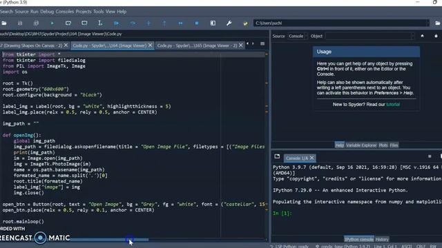 Darsh Garg / Project - 164 (Image Viewer) / WhiteHat Jr / Python Coding / Spyder смотреть онлайн