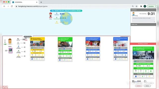 Part 2 - Game Platform (Key Functions) - 2030 SDGs Game (Online Version) смотреть онлайн