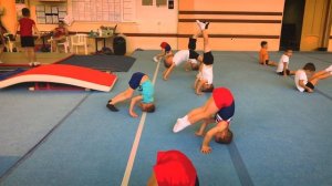 СПОРТИВНАЯ ГИМНАСТИКА. АКРОБАТИКА В 7 ЛЕТ. САЛЬТО ВПЕРЕД. ПОДЪЕМ РАЗГИБОМ С ГОЛОВЫ.