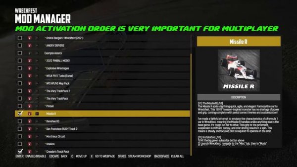 How To Install Steam Workshop Mods for Wreckfest