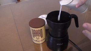 Варим какао в капучинаторе Kitfort KT-710 в шутливой форме немого кино