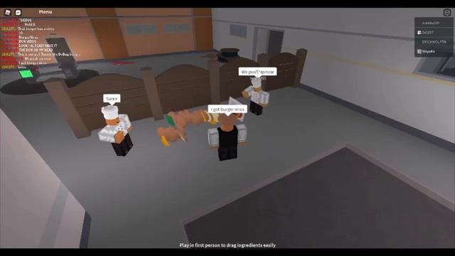 Debug Burger In Cook Burgers (Roblox)