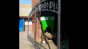 Кованые ворота своими руками. Первая работа.