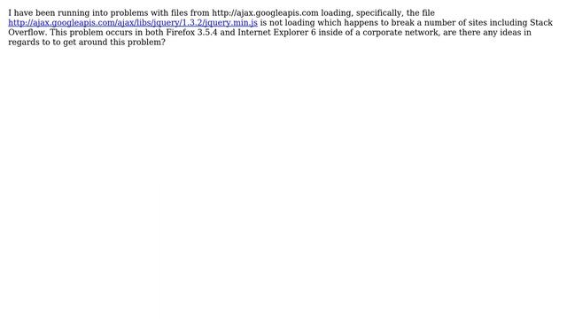Files from ajax.googleapis.com not loading смотреть онлайн