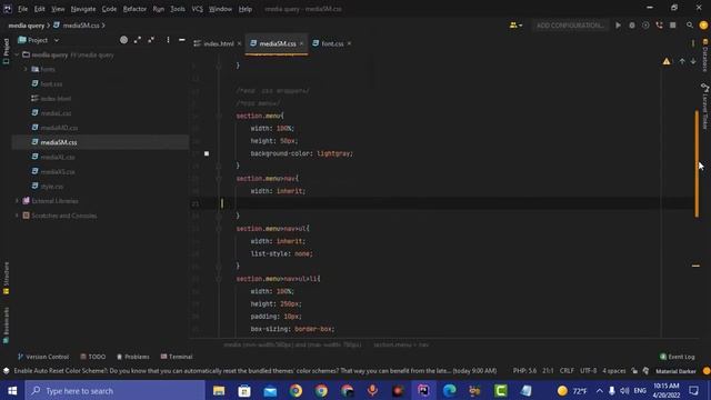 make menu by media query(size L,MD,SM.XS) смотреть онлайн