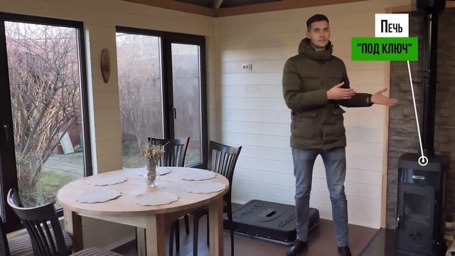 Проект "Престиж". Теплая беседка с погребом и печкой смотреть онлайн